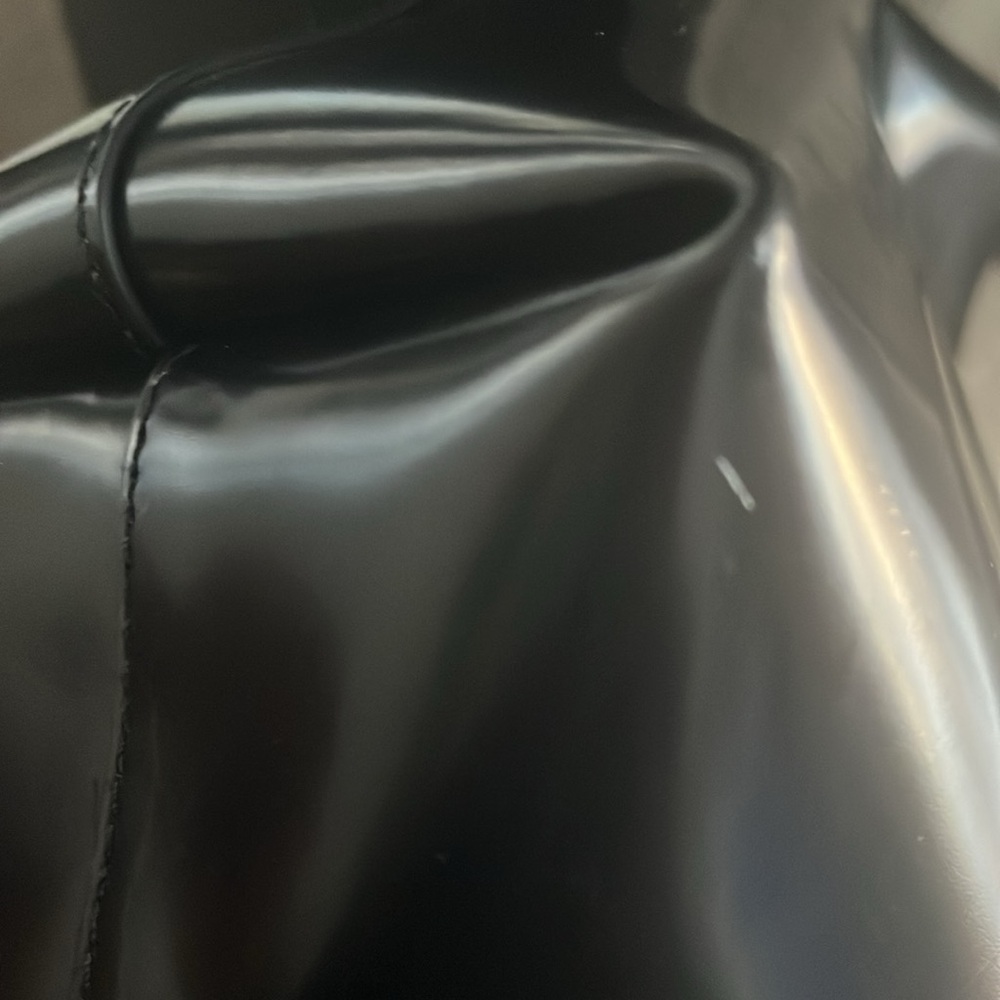 NWOT  J Crew Edie bucket bag in Italian leather - Black - Picture 7 of 9